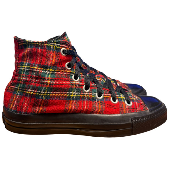 Converse Chuck Taylor All Star W7/M5 Tartan Plaid Tartan Plaid Xmas Sneakers - Picture 1 of 16
